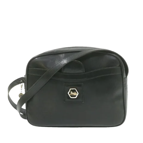 Black Leather Celine Shoulder Bag