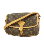 Brown Fabric Louis Vuitton Sologne