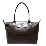 Brown Leather Longchamp Tote