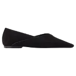 Black Leather Totême Flats