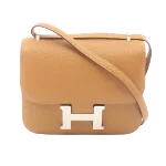 Brown Leather Hermès Constance Bag