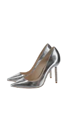 Silver Leather Sophia Webster Heels