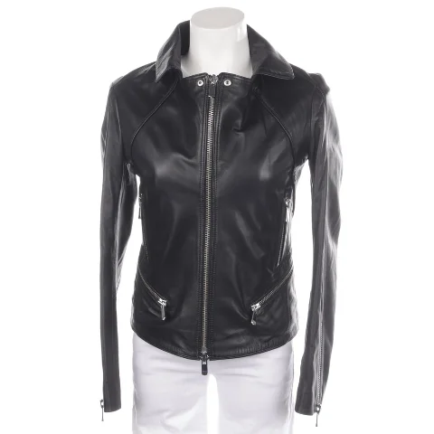 Black Leather Arma Jacket