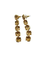 Yellow Metal SWAROVSKI Earrings
