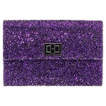 Purple Leather Anya Hindmarch Clutch