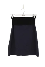 Navy Wool Sonia Rykiel Skirt