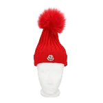 Red Knit Moncler Hat