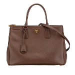 Brown Leather Prada Galleria Bag