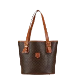 Brown Canvas Celine Tote