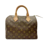 Brown Fabric Louis Vuitton Speedy