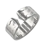 Silver White Gold Cartier Ring