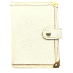 White Leather Louis Vuitton Agenda