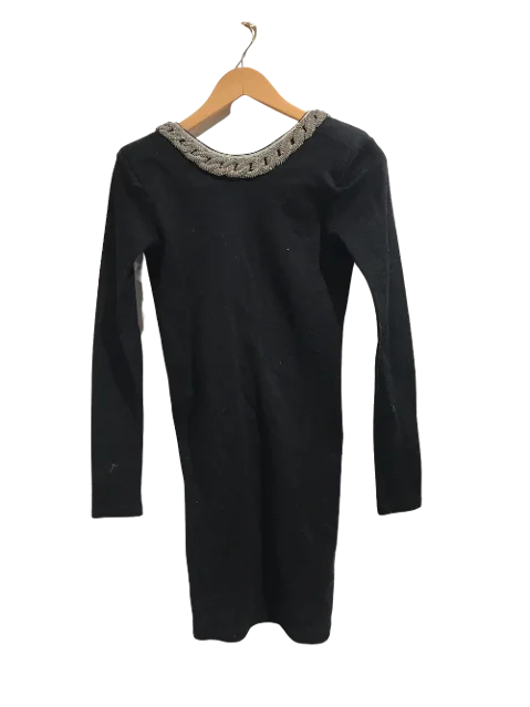 Black Cotton Balmain Dress