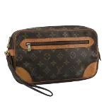 Brown Canvas Louis Vuitton Marly Dragonne