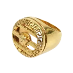 Gold Metal Versace Ring