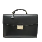 Black Leather Prada Briefcase