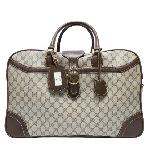 Beige Canvas Gucci Briefcase