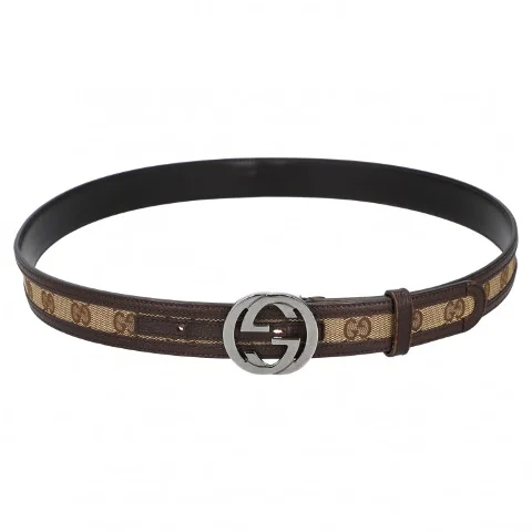 Brown Leather Gucci Belt
