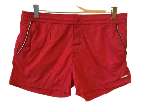 Red Fabric Moncler Shorts