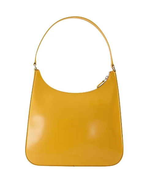 Orange Leather Staud Handbag