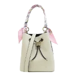 White Leather Bvlgari Handbag