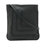 Black Leather Hermès Crossbody Bag