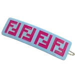 Pink Plastic Fendi Hair Accessory