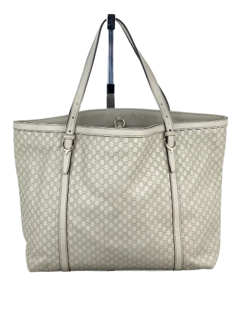 White Leather Gucci Travel Bag