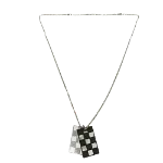 Silver Metal Louis Vuitton Necklace