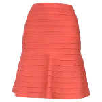 Orange Fabric Hervé Léger Skirt