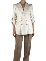 White Linen Veronica Beard Blazer