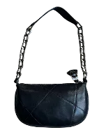 Black Leather Max Mara Shoulder Bag