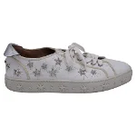 White Leather Aquazzura Sneakers