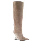 Beige Leather Paris Texas Boots