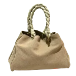 Beige Canvas Bottega Veneta Tote