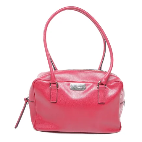 Red Leather Coccinelle Shoulder Bag