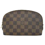 Brown Canvas Louis Vuitton Cosmetic Pouch