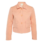 Orange Cotton Maje Jacket