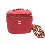 Pink Leather Chanel Vanity