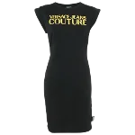 Black Cotton Versace Jeans Couture Dress