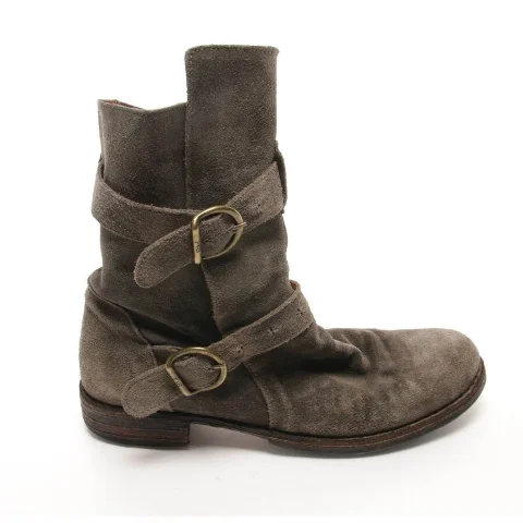 Grey Leather Fiorentini+baker Boots