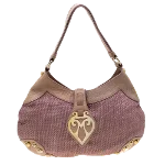 Pink Leather Moschino Handbag