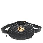 Black Leather Gucci Marmont