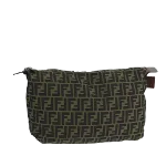 Brown Canvas Fendi Pouch