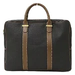 Brown Fabric Dunhill Briefcase