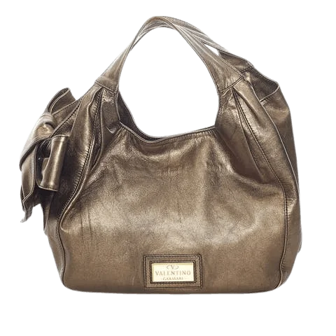 Gold Leather Valentino Handbag