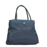 Blue Nylon Prada Handbag