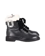 Black Leather Roger Vivier Boots
