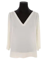 White Polyester Gerard Darel Top