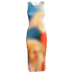 Multicolor Fabric Loewe Dress